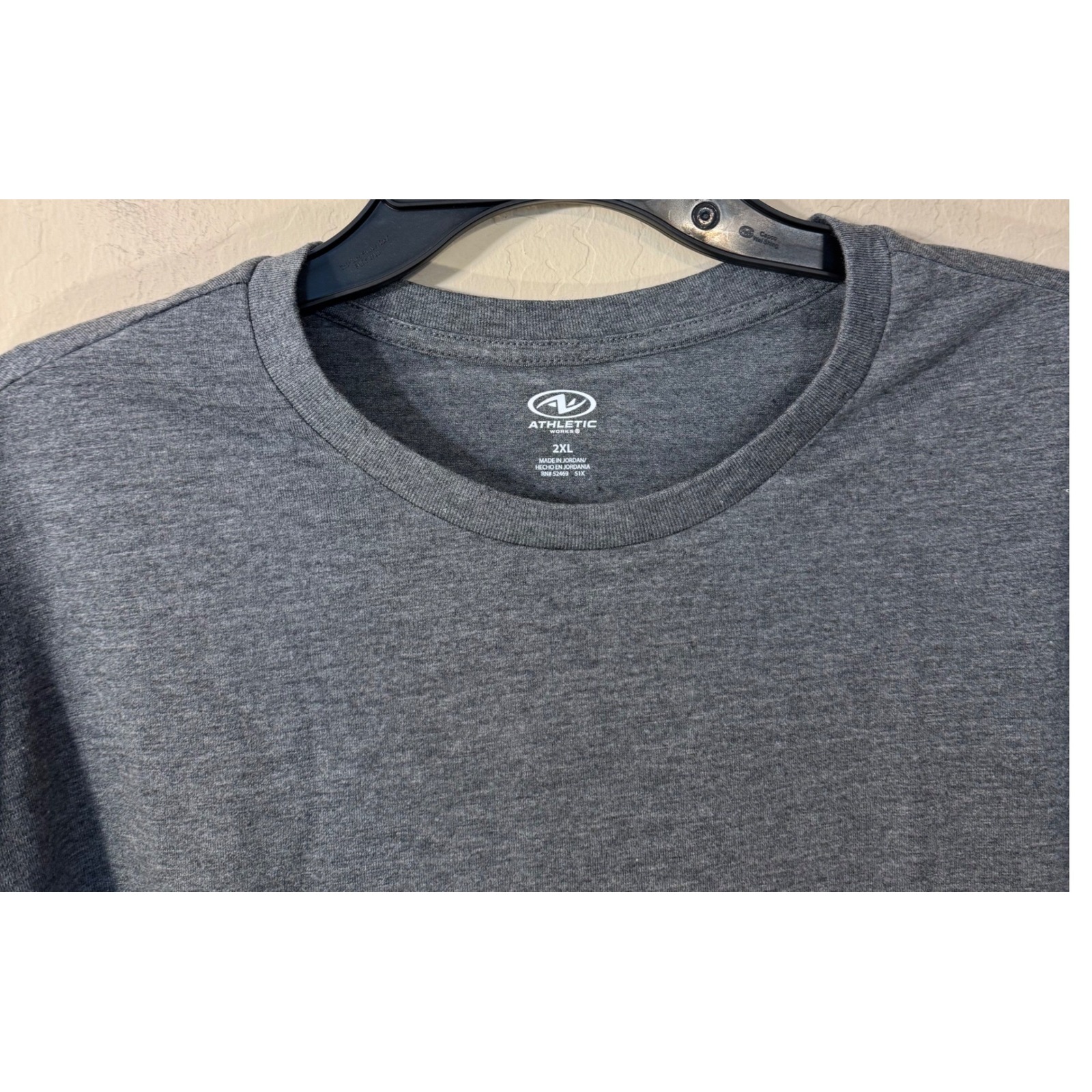 Athletic Works Shirt Men 2xl Gray Long Sleeve Crew Neck Casual T-Shirt New — image 2 of 6